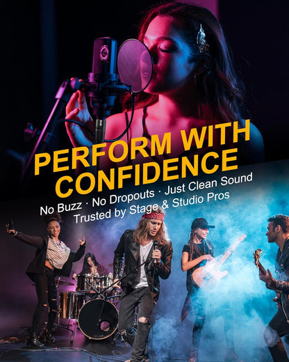 XLR Cable,  3Ft 2 Pack Microphone Cable, XLR Male to Female Balanced Microphone Cord 3 Pin, 3 Foot Short Mic Cord